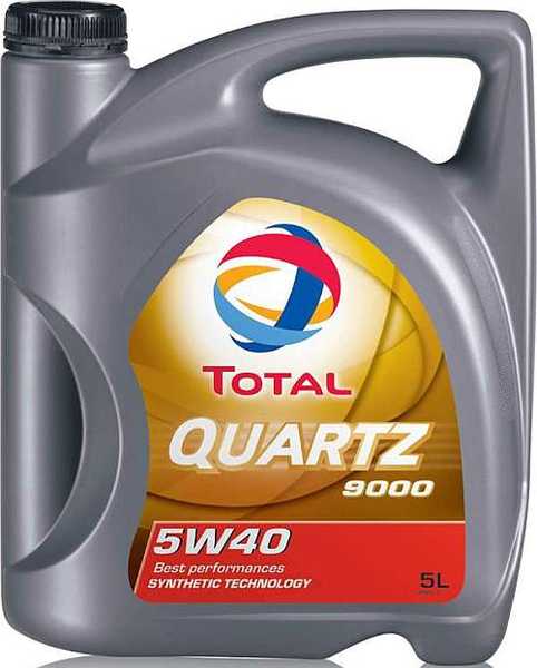 Масло моторное синтетическое 5л 5w40 SN/CF Total QUARTZ 9000 148650 - изображение 1