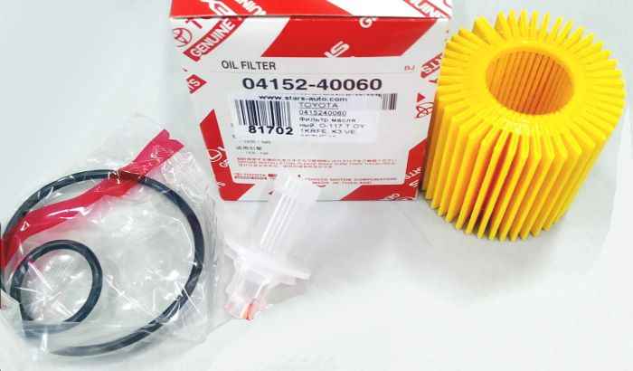 Фильтр масляный (картридж) VITZ,PASSO,BELTO 1KR-FE 05- <b>TOYOTA 04152-40060</b> - изображение 1