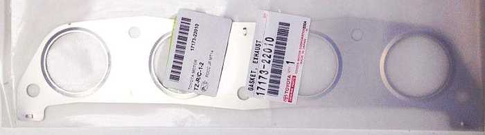 Прокладка выпускного коллектора COROLLA,SPACIO,WISH 1ZZFE 00- <b>TOYOTA 17173-22010</b> - изображение