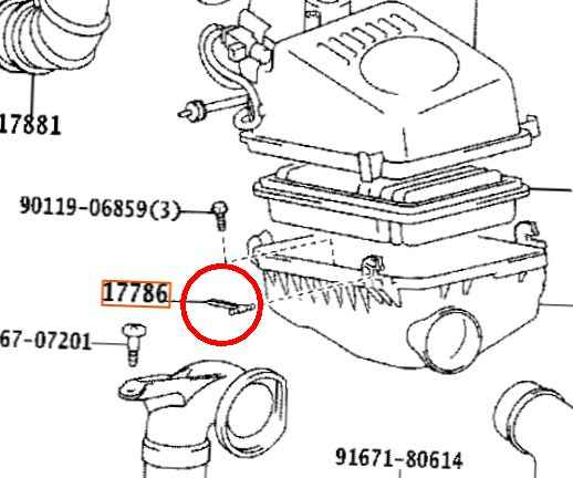 Клипса крепления корпуса возд. фильтра TOYOTA 17786-0D011 - изображение 3