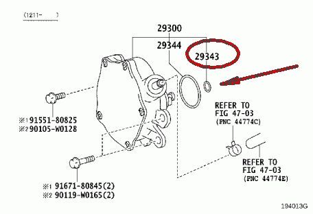 Кольцо TOYOTA 29343-0W050 - изображение 1