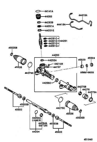 Тяга рулевая NOAH 2WD 01- <b>TOYOTA 45503-80003</b> - изображение