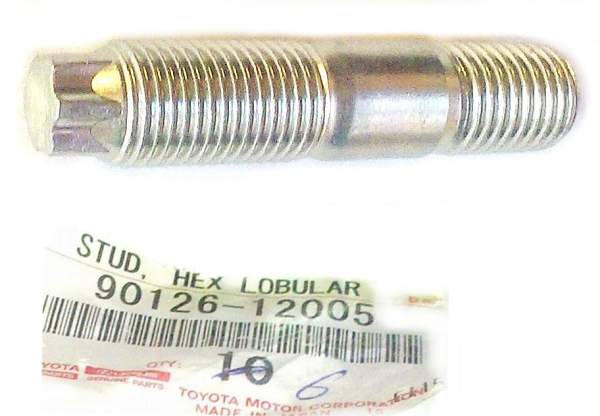 Шпилька поворотного кулака LAND CRUISER 7# 00-04 90116-12007 <b>TOYOTA 90126-12005</b> - изображение