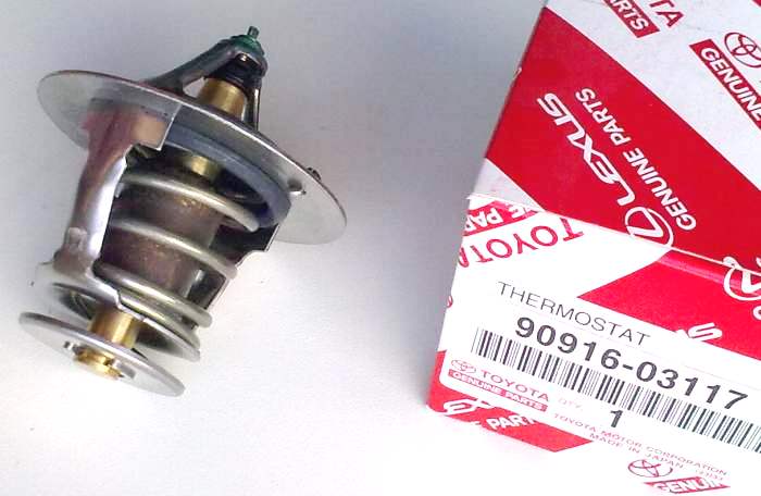Термостат 3SGE / 1FZ / 1UZFE / 2UZFE / 3UZFE (WAX 82-95) <b>TOYOTA 90916-03117</b> - изображение 1