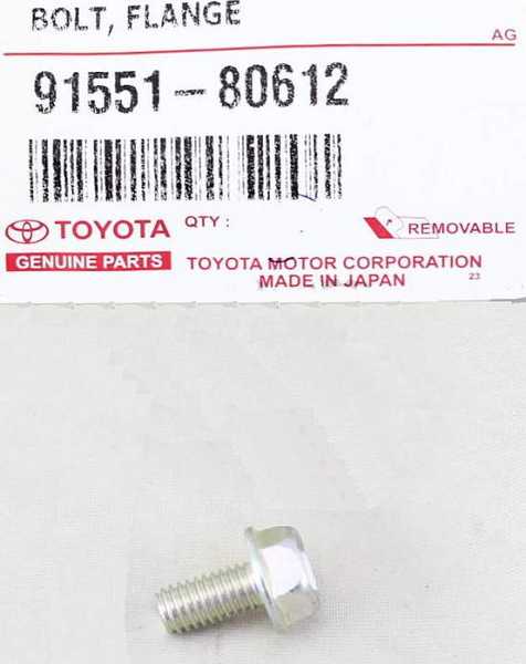 Болт <b>TOYOTA 91551-80612</b> - изображение 1