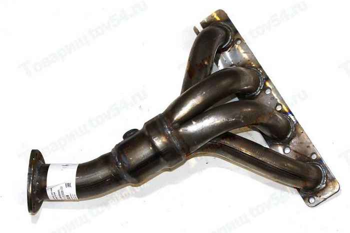 Труба приемная ВАЗ 21104 (1.6л, 16 клап., Евро-2, под 1 датчик) паук <b>TRANSMASTER 11.814</b> - изображение