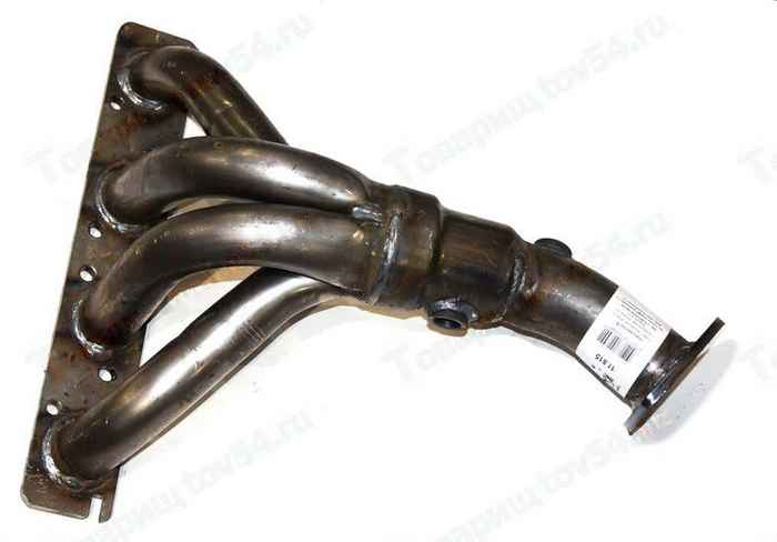 Труба приемная ВАЗ 11186 (1.6л, 16 клап., Евро-3, под 2 датчика) паук <b>TRANSMASTER 11.815</b> - изображение