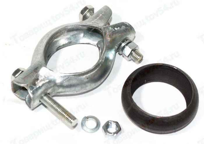 Хомут глушителя ВАЗ 1118 Калина, 2170 Приора в сборе <b>ТРАНСМАСТЕР M.117G</b> - изображение