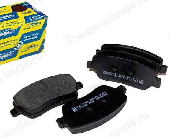 Колодки тормозные передние LADA Largus, X-RAY , Renault Logan <b>ТРАНСМАСТЕР TR204C</b> 410608481R - изображение
