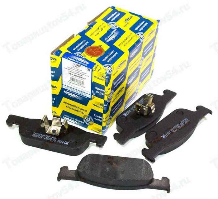 Колодки тормозные передние Lada X-Ray дв ВАЗ 155мм <b>TRANSMASTER TR399C</b> (410605536R) - изображение