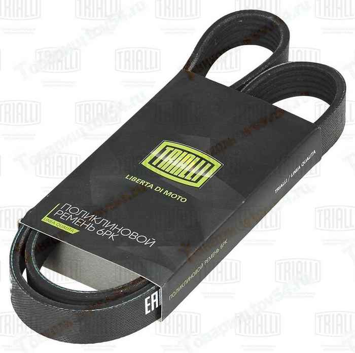 Ремень 6PK1020 ВАЗ 2170 с кондиционером ELAST <b>TRIALLI 6PK1020E</b> - изображение