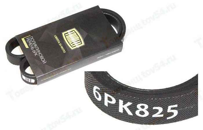 Ремень ВАЗ 2190 Гранта <b>TRIALLI 6PK825</b> - изображение