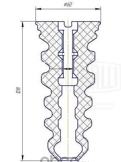 Отбойник стойки задн ВАЗ 2190-2192 Гранта <b>TRIALLI BC 0187</b> (2192-2912810) - изображение 1