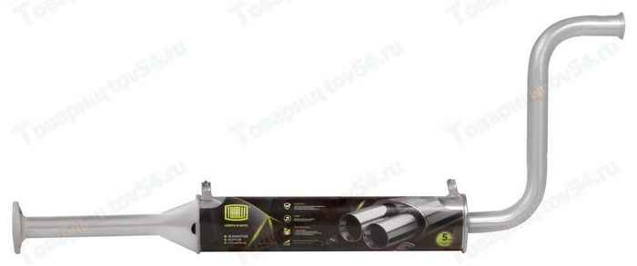 Резонатор ВАЗ 2108 под катализатор усиленный фланец нерж. <b>TRIALLI EAM 0108s</b> - изображение