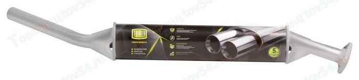 Резонатор ВАЗ 21214 Евро 2 до 2007г под 2 болта нерж. <b>TRIALLI EAM 0117s</b> - изображение