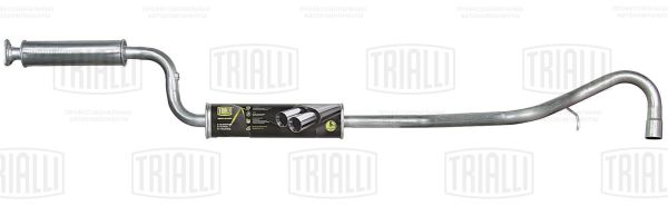 Резонатор ВАЗ 2123 Евро-3 на 3 болта с 2009 г. в. нерж. <b>TRIALLI EAM 0120</b> - изображение