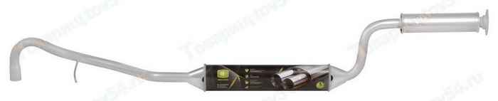 Резонатор ВАЗ 2123 Евро-2 на 2 болта с 2004 г. в. усилен. фланец нерж. <b>TRIALLI EAM 0131s</b> - изображение