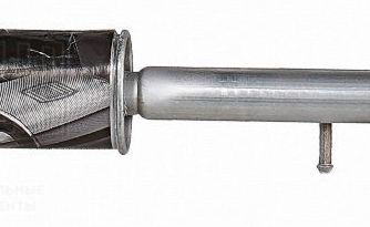 Резонатор / глушитель дополнительный ВАЗ 2180 Vesta (2015-) (d трубы = 51мм) нерж.алюминизированная сталь T-Sport <b>TRIALLI EAM 1114</b> - изображение 2