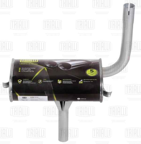 Глушитель ВАЗ 1111 Ока нерж. <b>TRIALLI EMM 0101</b> - изображение