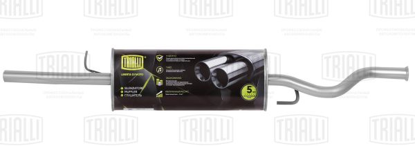 Глушитель ВАЗ 2110 после 2007г. (1,6л) нерж. <b>TRIALLI EMM 0109</b> - изображение