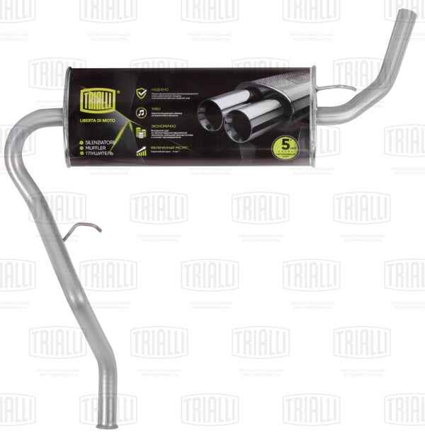 Глушитель ВАЗ 2123 Нива Шевроле старого образца нерж. <b>TRIALLI EMM 0116</b> - изображение