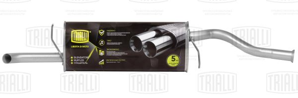 Глушитель ВАЗ 2190 Гранта Lada Granta (2010-) нерж. <b>TRIALLI EMM 0117</b> (21900-1200010) - изображение