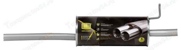 Глушитель Lada Largus (2012-) нерж. 200100770R <b>TRIALLI EMM 0120</b> - изображение