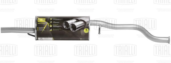 Глушитель ВАЗ 2180 Vesta нерж. <b>TRIALLI EMM 0127</b> - изображение