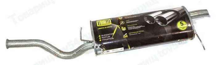 Глушитель ВАЗ 2192 Калина (2013-) нерж. <b>TRIALLI EMM 0132</b> - изображение