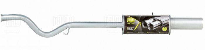 Глушитель ВАЗ 2112 Евро-3 алюминизированная сталь <b>TRIALLI EMM 4007</b> - изображение