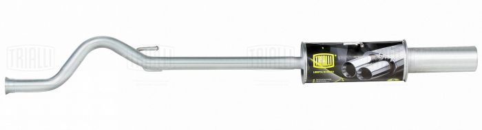 Глушитель ВАЗ 2170 Priora алюминизированная сталь <b>TRIALLI EMM 4010</b> - изображение