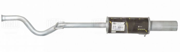 Глушитель ВАЗ 2172 Priora алюминизированная сталь <b>TRIALLI EMM 4011</b> - изображение 1