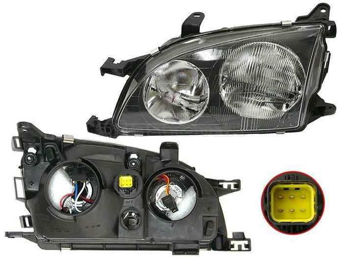 Фара 2н7 лев. , черн. (электро) <b>TYC 20-5612-08-2B</b> - изображение