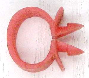 Хомут крепления электропроводки ф12мм красный - изображение