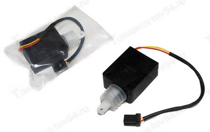 Мотор-редуктор блокировки замка двери водителя ВАЗ 2170 (соленоид) 2 контакта <b>VIMMER 2170-6512110</b> - изображение