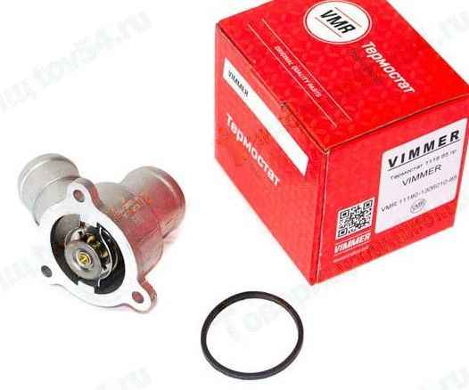 Термостат ВАЗ 1118 крышка с термоэлементом 85° <b>VIMMER VMR-11180-1306010-85</b> - изображение