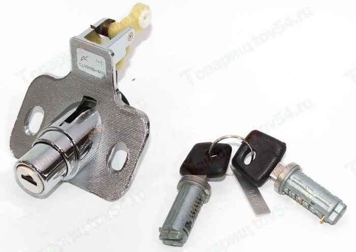 Замок багажника ВАЗ 1118 Калина в сборе с личинками <b>VIMMER VMR-11180-5606072</b> - изображение