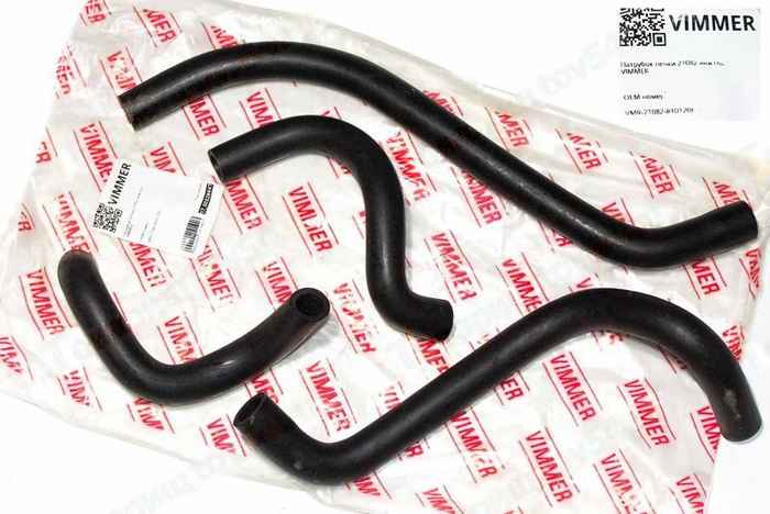 Патрубок отопителя ВАЗ 21082 инж. (4шт) <b>VIMMER VMR-21082-8101208-K</b> - изображение