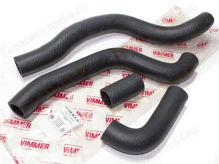 Патрубки радиатора ВАЗ 2112 (4шт) <b>VIMMER VMR-2112-1303010</b> - изображение