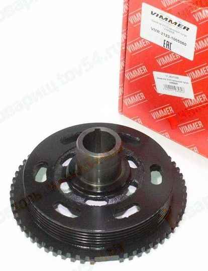 Шкив коленвала ВАЗ 2123 Нива Шевроле цельный чугун <b>VIMMER VMR-2123-1005058</b> - изображение