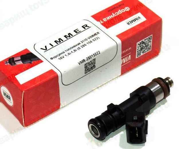 Форсунка топливная ВАЗ 2110 16V 1,4i-1,6i аналог BOSCH 0 280 158 022 <b>VIMMER VMR-28015022</b> - изображение