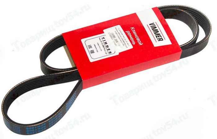 Ремень 6PK1200 LADA Largus, Renault Logan А/С с ГУР <b>VIMMER VMR-6PK1200</b> - изображение