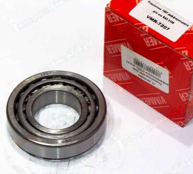 Подшипник КПП ВАЗ 2108 дифференциала (7207), редуктора М-412 <b>VIMMER VMR-7207</b> - изображение