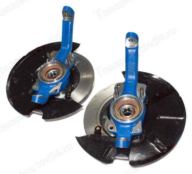 Кулак поворотный ВАЗ 2121 Нива (усиленный) в сб с торм.диск <b>ВолгаАвтоПром 2121 Нива 22 шлица</b> - изображение