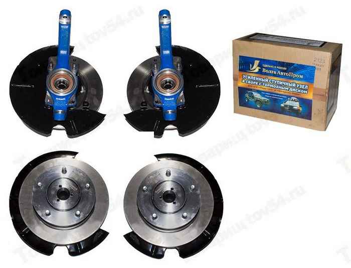 Кулак поворотный ВАЗ 2123 с ABS с 2-хрядн.подшипн. (усиленный) в сб с торм.диск (лев+пр) <b>ВолгаАвтоПром 2123 (24 шлица)</b> - изображение