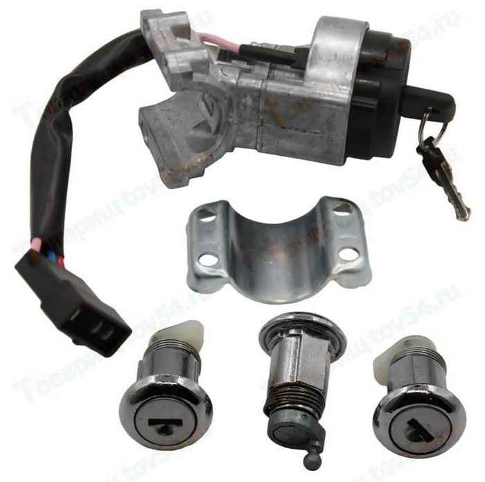 Замок зажигания ВАЗ 2170 Приора под иммобилайзер в сборе с личинками <b>VOLTON VLT2170-6105006</b> - изображение