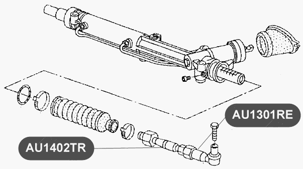 Тяга рулевого управления VTR AU1402TR - изображение 1