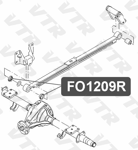 Втулка рессоры задней подвески VTR FO1209R - изображение 1