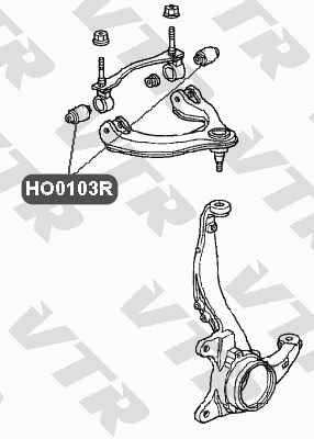 Сайлентблок верхнего рычага передней подвески VTR HO0103R - изображение 1