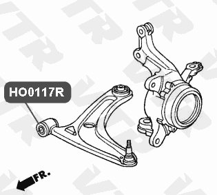 Сайлентблок нижнего рычага передней подвески, передний VTR HO0117R - изображение 1